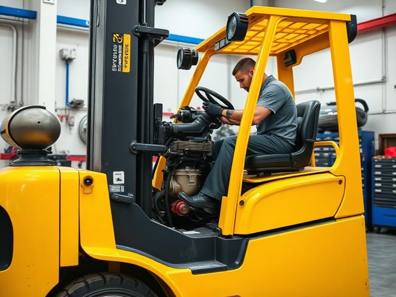 Manutenção preventiva de empilhadeira